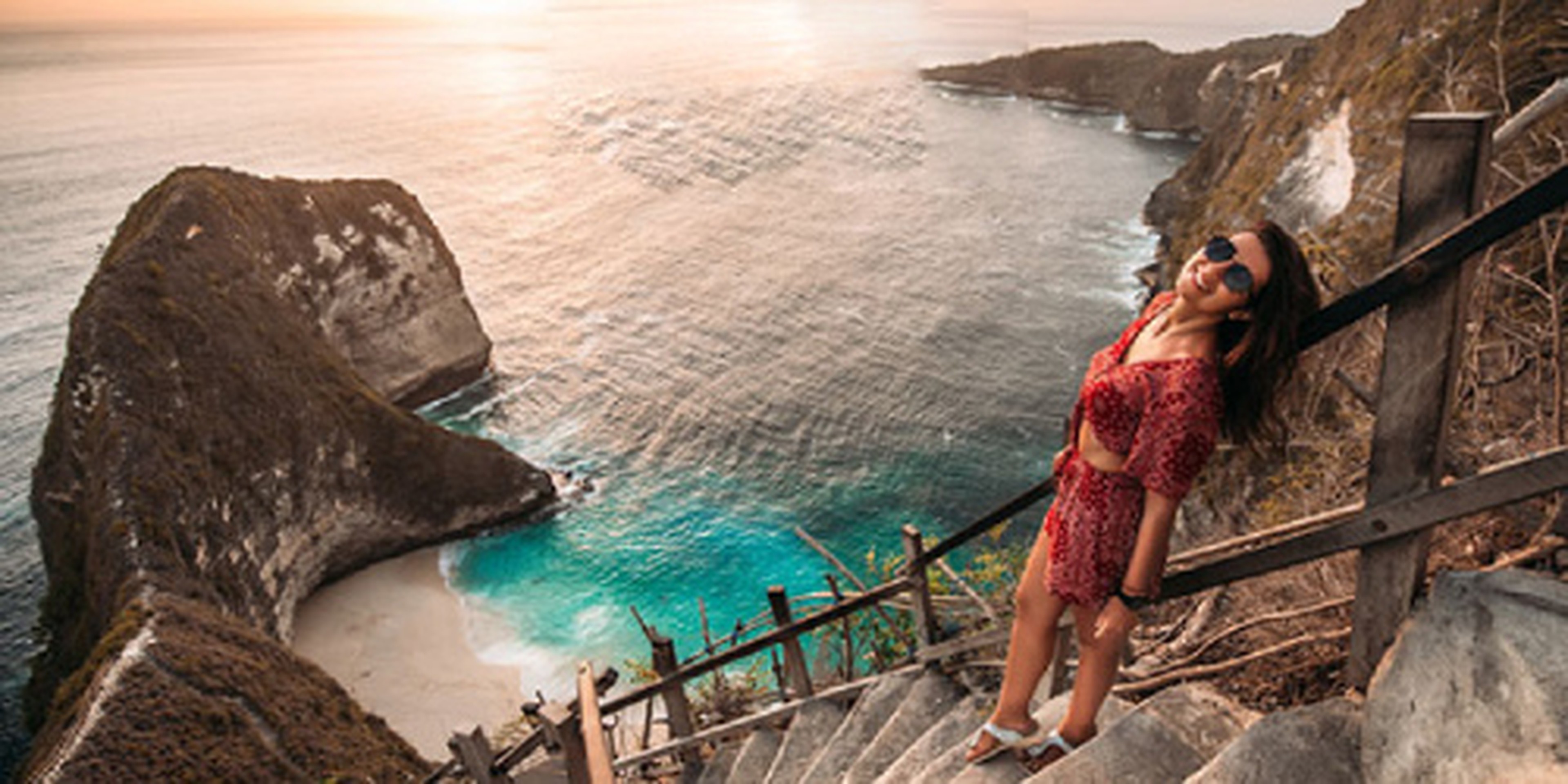 Lady on vacation